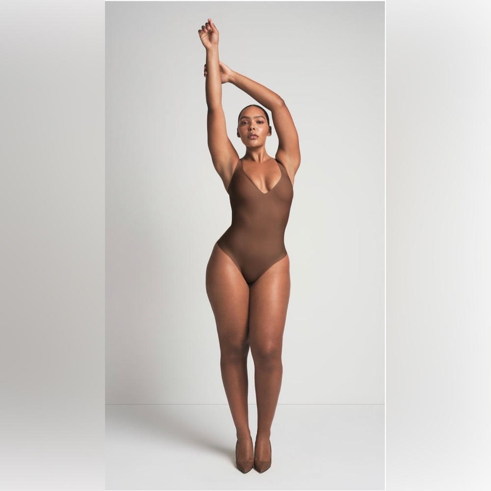 SKIMS Body Unlined Plunge Thong Bodysuit